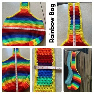 Rainbow Crossbody Market Bag